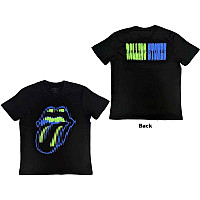 Rolling Stones tričko, Distorted Tongue BP Black, pánské