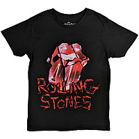 Rolling Stones tričko, Hackney Diamonds Cracked Glass Tongue Black, pánské