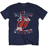 Rolling Stones tričko, British Flag Tongue Navy, pánské