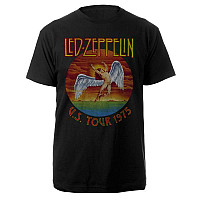 Led Zeppelin tričko, USA Tour 1975 Black, pánské