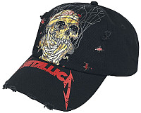 Metallica kšiltovka, Skull One Distressed Trucker Black