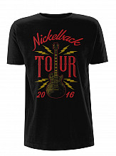 Nickelback tričko, Guitar Tour 2016 Black, pánské