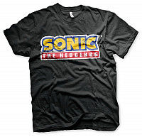Sonic The Hedgehog tričko, Cracked Logo Black, pánské