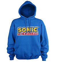Sonic The Hedgehog mikina, Cracked Logo Hoodie Blue, pánská