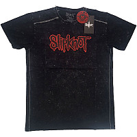 Slipknot tričko, Logo Snow Washed BP Black, pánské