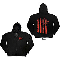 Slipknot mikina, 9-Point Flag Zipped BP Black, pánská