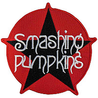 Smashing Pumpkins tkaná nažehlovačka PES 120 mm, Star Logo