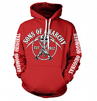 Sons of Anarchy mikina, Chain Logo Red, pánská