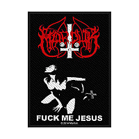Marduk tkaná nášivka PES 100x50 mm, Fuck Me Jesus