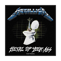 Metallica nášivka 100 x100 mm, Metal Up Your Ass