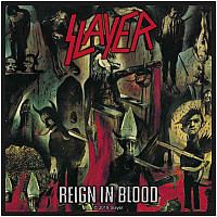 Slayer nášivka PES 100x100 mm, Reign In Blood