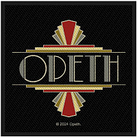 Opeth tkaná nášivka PES 100x100 mm, Art Deco Logo