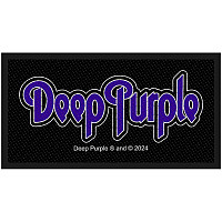 Deep Purple tkaná nášivka PES 100 x 50 mm, Logo