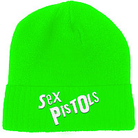 Sex Pistols zimní kulich, Logo Fluorescent Green