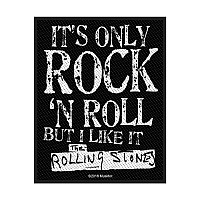 The Rolling Stones tkaná nášivka PES 100x80 mm, It's Only Rock N' Roll