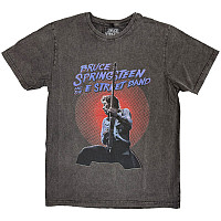 Bruce Springsteen tričko, Live Photo Stone Wash Charcoal Grey, pánské