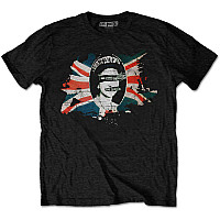 Sex Pistols tričko, God Save The Queen Flag Black, pánské