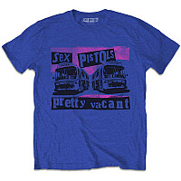 Sex Pistols tričko, Pretty Vacant Coaches Royal Blue, pánské