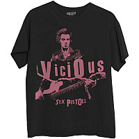 Sex Pistols tričko, Sid Photo Black, pánské
