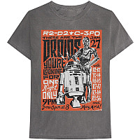 Star Wars tričko, Droids Rock Grey, pánské