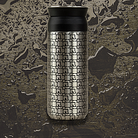 Rammstein nerez ocel cestovní hrnek 400 ml, Schwarz