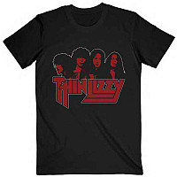 Thin Lizzy tričko, Band Photo Logo Black, pánské