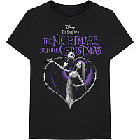 The Nightmare Before Christmas tričko, Purple Heart Black, pánské