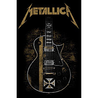 Metallica textilní banner 70cm x 106cm, Hetfield Guitar Black