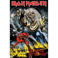 Iron Maiden textilní banner 70cm x 106cm, Number Of The Beast