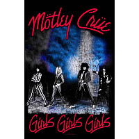 Motley Crue textilní banner PES 70cm x 106cm, Girls, Girls, Girls