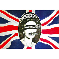 Sex Pistols textilní banner 68cm x 106cm, God Save The Queen