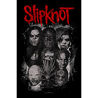 Slipknot textilní banner 68cm x 106cm, Masks