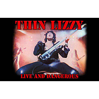Thin Lizzy textilní banner PES 70cm x 106cm, Live And Dangerous