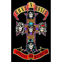 Guns N Roses textilní banner PES 70cm x 106cm, Appetite For Destruction