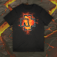 Rammstein tričko, Lava Logo BP Black, pánské