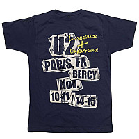 U2 tričko, I+E Paris Event 2015 BP Blue, pánské