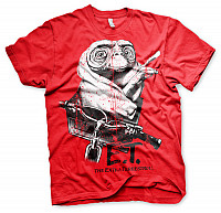 E.T. Mimozemšťan tričko, Biking Distressed Red, pánské