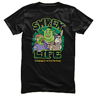 Shrek tričko, Greeting from Far Far Away Black, pánské