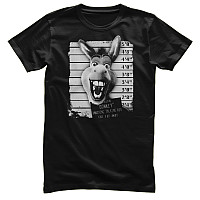 Shrek tričko, Donkey MugShot Black, pánské