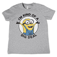 Despicable Me tričko, I'm Kind Of A Big Deal Kids Grey, dětské