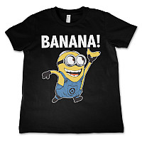 Despicable Me tričko, Banana! Kids Black, dětské