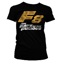 Fast & Furious tričko, F8 Distressed Logo Girly, dámské