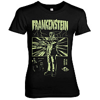 Frankenstein tričko, Retro Girly Black, dámské