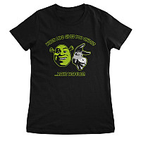 Shrek tričko, Make Waffles Girly Black, dámské