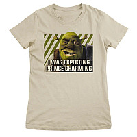 Shrek tričko, I Was Expecting Prince Charming Girly Khaki, dámské