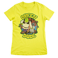 Shrek tričko, The Green Dude Girly Yellow, dámské
