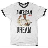 Scarface tričko, American Dream Ringer White, pánské