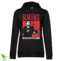 Scarface mikina, Say Hello To My Little Friend Organic Girly Black, dámská