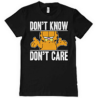 Garfield tričko, Don't Know Don't Care Black, pánské
