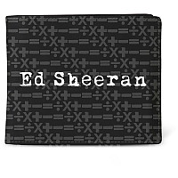 Ed Sheeran peněženka PU 11 x 10 x 1 cm, Symbols Pattern Black